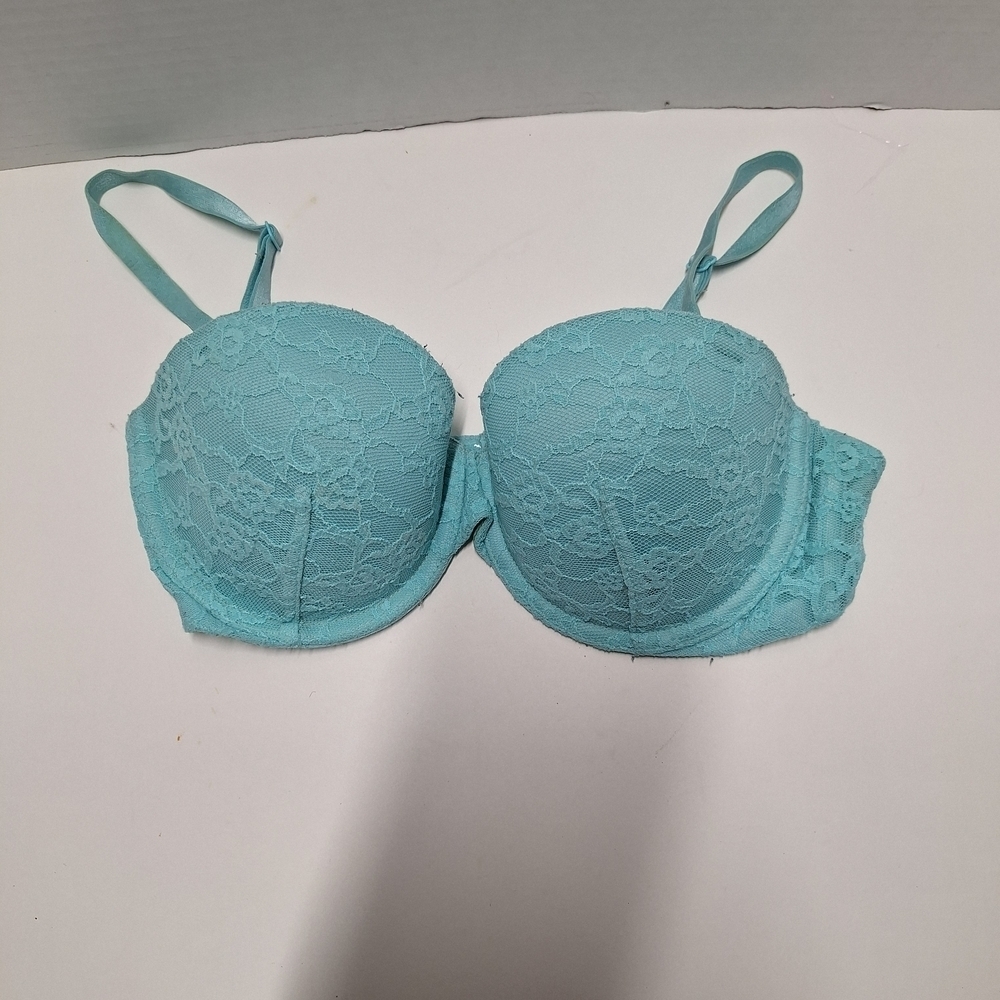 Victoria's Secret Lace Bra in Aqua